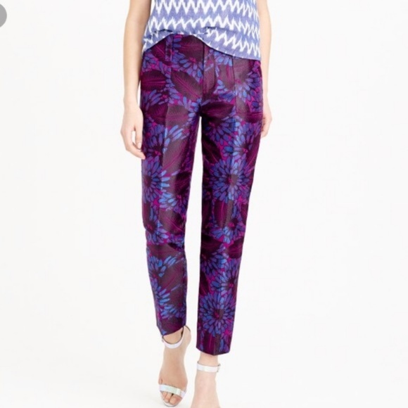 J. Crew Pants - 🆕 J. Crew Midnight Garden Print Floral Pants